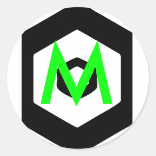 Hexagon Runder Aufkleber