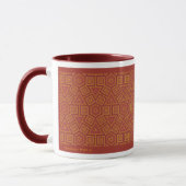 Hexagon Terracotta Tile Look Tasse (Links)