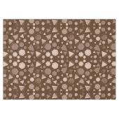 Hexagon & Triangle Pink & Brown auf braunem Muster Tischdecke (Vorderseite (Horizontal))