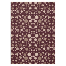 Hexagon & Triangle Pink & Brown auf dem Maroon-Mus Tischdecke