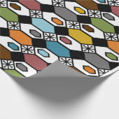 Hexagon und Sternexplosionen Geschenkpapier (Ecke)