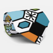 Hexagon und Sternexplosionen Krawatte (Gerollt)