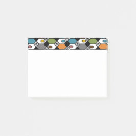 Hexagon und Sternexplosionen Post-it Klebezettel