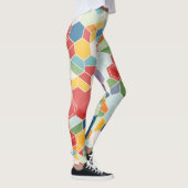 Hexagon Wasserfarbe, Random Mosaik. Leggings (Rechts)