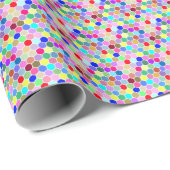 Hexagon Wrapping Paper Geschenkpapier (Rolleneckpunkt)