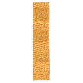 Hexagonal Bee-Themed Kurzer Tischläufer (Vorderseite)