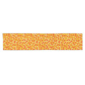 Hexagonal Bee-Themed Kurzer Tischläufer (Horizontal)