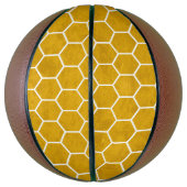 Hexagonal-Hexagon-Muster gelb Basketball (Vertikal)