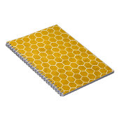 Hexagonal-Hexagon-Muster gelb Notizblock (Rechte Seite)