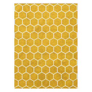 Hexagonal-Hexagon-Muster gelb Tischdecke