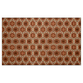 Hexagonal Kimono Print, Braun und Beige Stoff (Fat Quarter (45,7 x 55,9 cm))