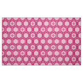 Hexagonal Kimono Print, Burgund und Rosa Stoff (Fat Quarter (45,7 x 55,9 cm))