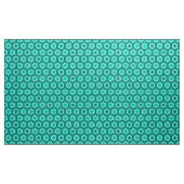Hexagonal Kimono Print, Türkis und Weiß Stoff (Yard (91,4 cm))