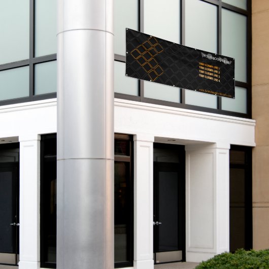 Hexagonale Triangle Meetup Fotobooth Hintergrund Banner (Äußeres Gebäude)