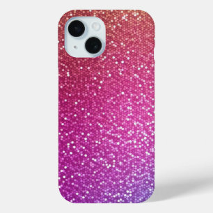 Hexagonaler Glitzer Rainbow Gradient Case-Mate iPhone Hülle