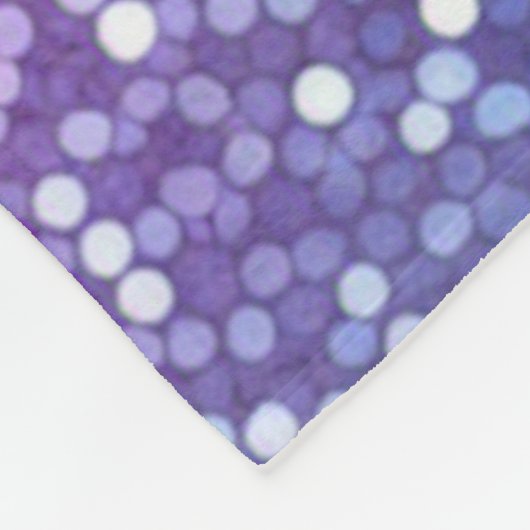 Hexagonaler Glitzer Rainbow Gradient Fleecedecke (Ecke)