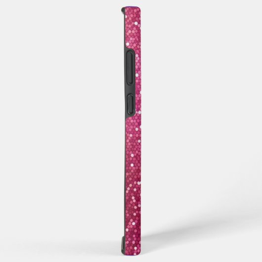 Hexagonaler Glitzer Rainbow Gradient Samsung Galaxy Hülle (Rechte Seite)