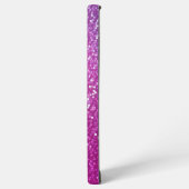 Hexagonaler Glitzer Rainbow Gradient Samsung Galaxy Hülle (Linke Seite)