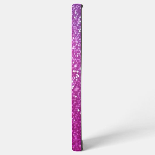 Hexagonaler Glitzer Rainbow Gradient Samsung Galaxy Hülle (Linke Seite)