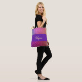 Hexagonaler Glitzer Rainbow Gradient Tasche (Am Model)