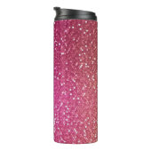Hexagonaler Glitzer Rainbow Gradient Thermosbecher (Nach rechts gedreht)