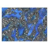 Hexagonalmosaik oder Fisch, schwarz bis königsblau Tischdecke (Vorderseite (Horizontal))