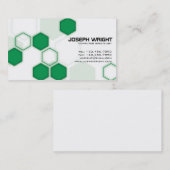 Hexagone - Grün Visitenkarte (Vorne/Hinten)