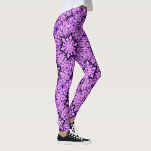 Hexagone lila leggings (Rechts)
