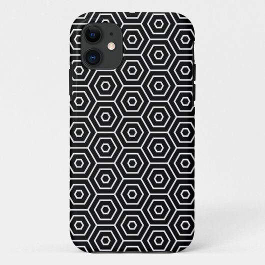 Hexagone masern geometrisches Muster Case-Mate iPhone Hülle (Rückseite)