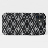 Hexagone masern geometrisches Muster Case-Mate iPhone Hülle (Rückseite (Horizontal))