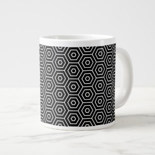 Hexagone masern geometrisches Muster Jumbo-Tasse