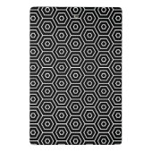 Hexagone masern geometrisches Muster Mini Klemmbrett (Rückseite)