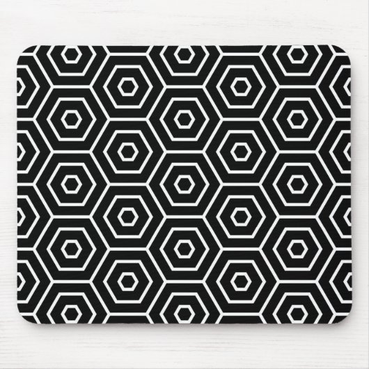 Hexagone masern geometrisches Muster Mousepad (Vorne)