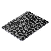 Hexagone masern geometrisches Muster Notizblock (Linke Seite)
