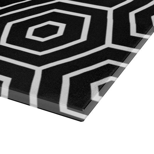Hexagone masern geometrisches Muster Schneidebrett (Ecke)
