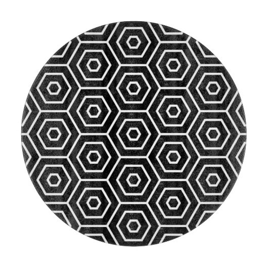 Hexagone masern geometrisches Muster Schneidebrett (Vorderseite)