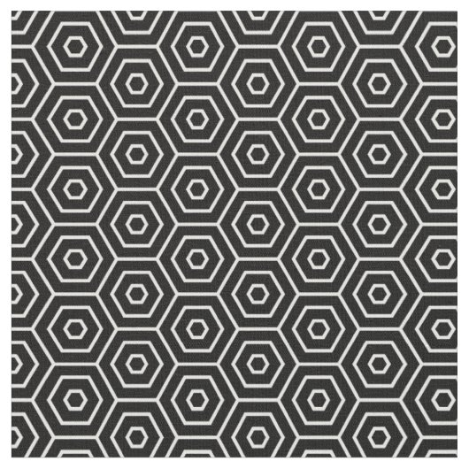 Hexagone masern geometrisches Muster Stoff (Nahaufnahme)