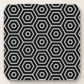 Hexagone masern geometrisches Muster Untersetzer (Vorderseite)