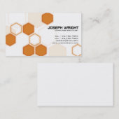 Hexagone - Orange Visitenkarte (Vorne/Hinten)