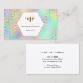 Hexagonetikett Visitenkarte (Vorne/Hinten)