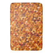 Hexagonmosaik an Stellen in rötlichen Tönen werfen Badematte (Vorderseite Vertikal)