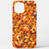 Hexagonmosaik an Stellen in rötlichen Tönen werfen Case-Mate iPhone Hülle (Rückseite)