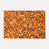 Hexagonmosaik an Stellen in rötlichen Tönen werfen Fußmatte (Vorderseite)