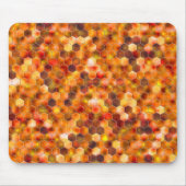 Hexagonmosaik an Stellen in rötlichen Tönen werfen Mousepad (Vorne)