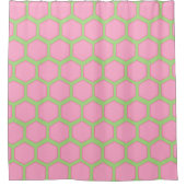 Hexagons Duschvorhang (Vorderseite)