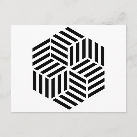 Hexagons Postkarte (Vorderseite)