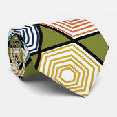 Hexagons und Dreiecke Krawatte (Gerollt)