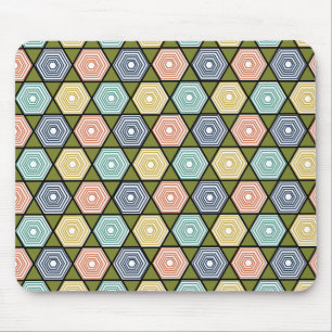 Hexagons und Dreiecke Mousepad