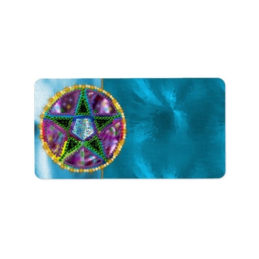 Hexagram Adressaufkleber (Vorne)