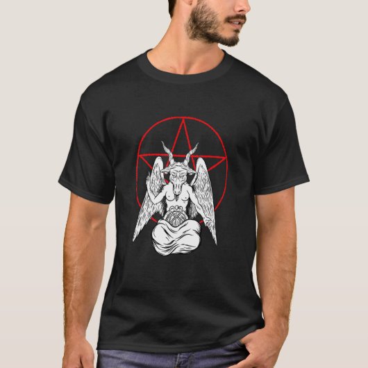 Hexagram Baphomet T-Shirt (Vorderseite)